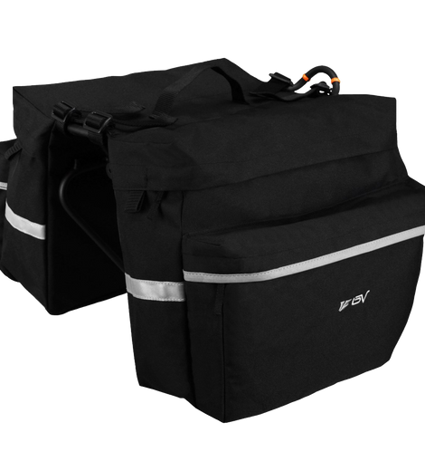 BV Bicycle Panniers with Adjustable Hooks and Carrying Handle